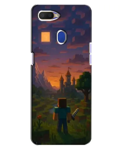 Чехол для OPPO A5s с картинкой «Стив у башни»