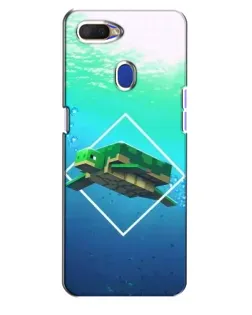 Чехол для OPPO A5s с картинкой «Черепаха Minecraft»