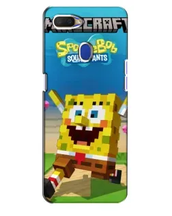 Чехол для OPPO A5s с картинкой «Губка Боб Minecraft»