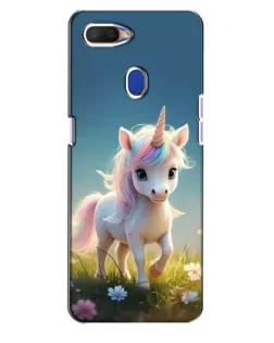 Чехол для OPPO A5s с картинкой «Единорог на поляне»