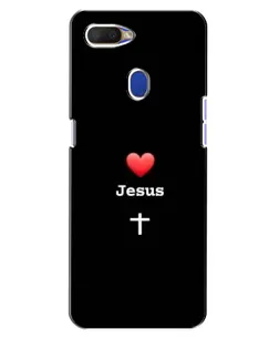 Чехол для OPPO A5s с картинкой «Сердце - Jesus»