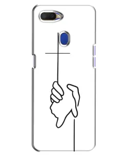 Чехол для OPPO A5s с картинкой «Рука держит»