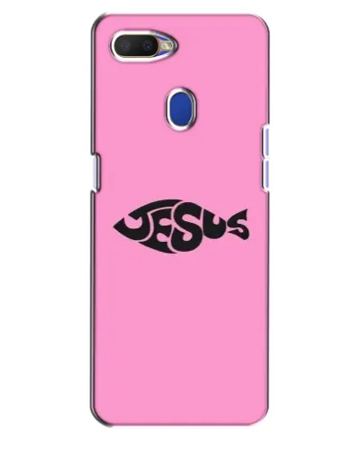 Чехол для OPPO A5s с картинкой «Розовый символ Jesus» Чехол для OPPO A5s с картинкой «Розовый символ Jesus»