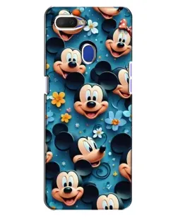 Чехол для OPPO A5s с картинкой «Паттерн Микки и Минни»