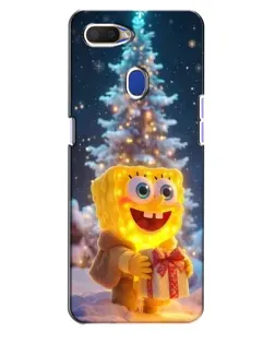 Чехол для OPPO A5s с картинкой «Рождественский Спанч Боб»