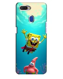 Чехол для OPPO A5s с картинкой «Спанч Боб под водой»