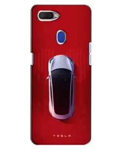 Чехол для OPPO A5s с картинкой «Tesla Top View»