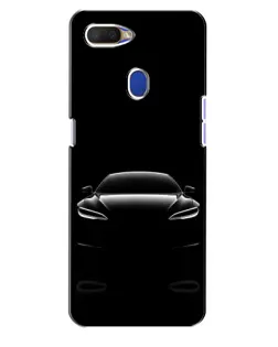 Чехол для OPPO A5s с картинкой «Силуэт Tesla Night»