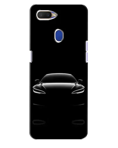 Чехол для OPPO A5s с картинкой «Силуэт Tesla Night»