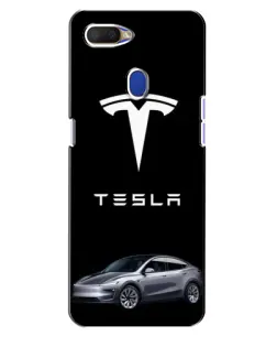 Чехол для OPPO A5s с картинкой «Tesla Model Y»