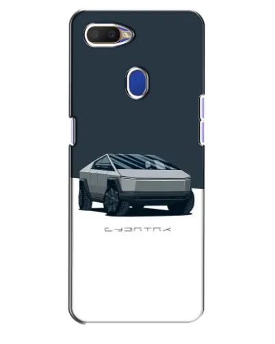 Чехол для OPPO A5s с картинкой «Серебристый Cybertruck Tesla»