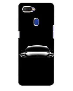 Чехол для OPPO A5s с картинкой «Фары Tesla Night»