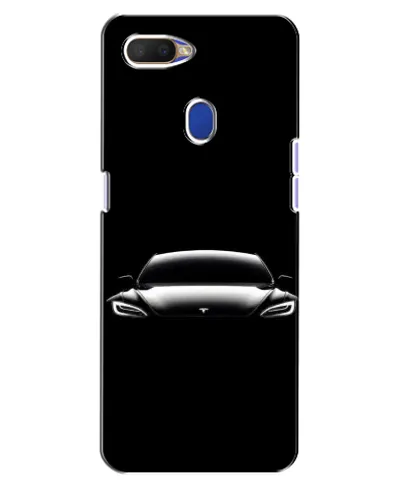 Чехол для OPPO A5s с картинкой «Фары Tesla Night»