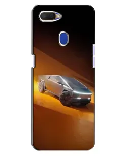Чехол для OPPO A5s с картинкой «Cybertruck в пустыне»
