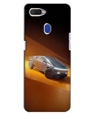 Чехол для OPPO A5s с картинкой «Cybertruck в пустыне»