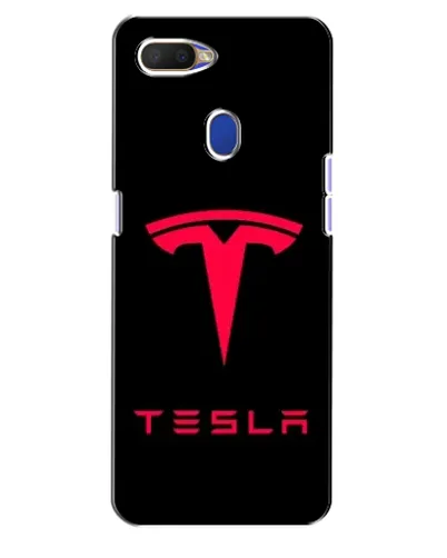 Чехол для OPPO A5s с картинкой «Tesla Red Logo»