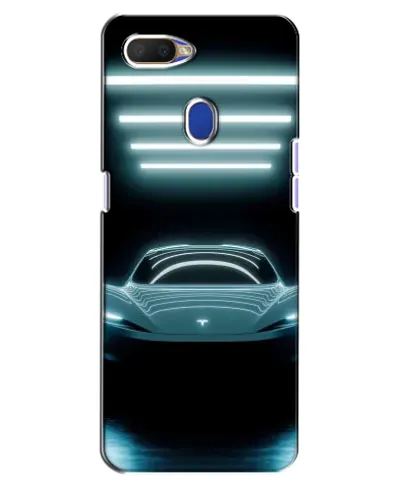 Чехол для OPPO A5s с картинкой «Tesla в неоне»