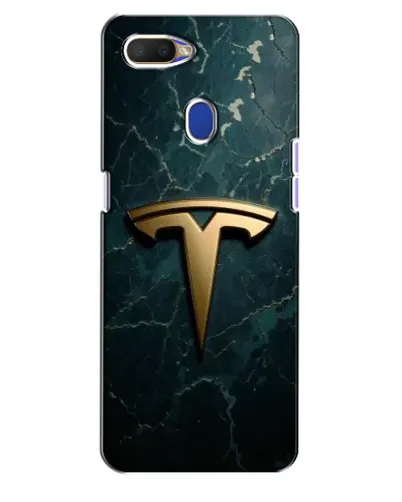 Чехол для OPPO A5s с картинкой «Мраморная Tesla Gold»