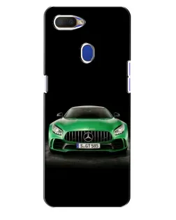 Чехол для OPPO A5s с картинкой «Mercedes — неоновый лого»