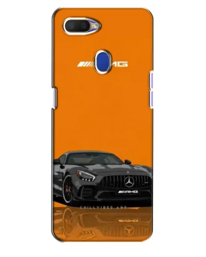 Чехол для OPPO A5s с картинкой «Оранжевый Mercedes AMG»