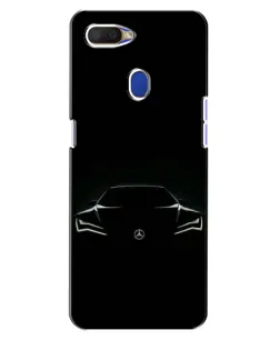 Чехол для OPPO A5s с картинкой «Mercedes — силуэт авто»