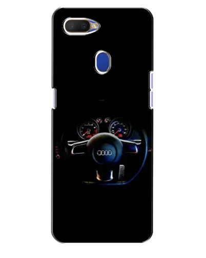 Чехол для OPPO A5s с картинкой «Салон Audi — руль»