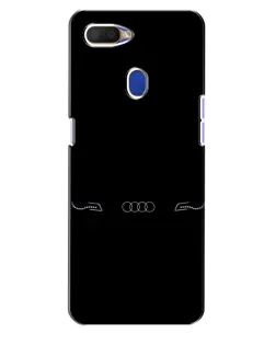 Чехол для OPPO A5s с картинкой «Audi — световой подпись»