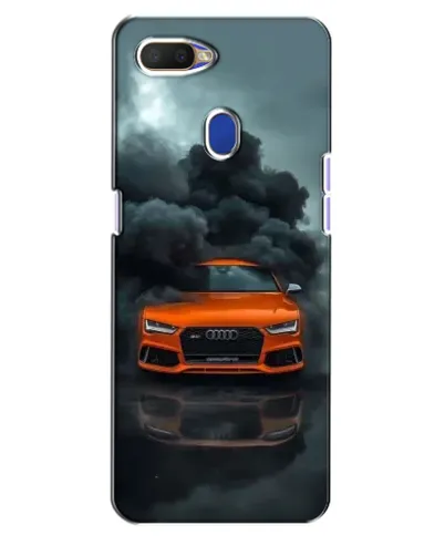 Чехол для OPPO A5s с картинкой «Audi в облаках дыма»
