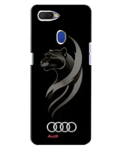 Чехол для OPPO A5s с картинкой «Графика — пантера и Audi»