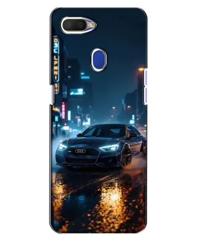 Чехол для OPPO A5s с картинкой «Ночной город и Audi»