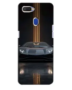 Чехол для OPPO A5s с картинкой «Lamborghini золотые линии»