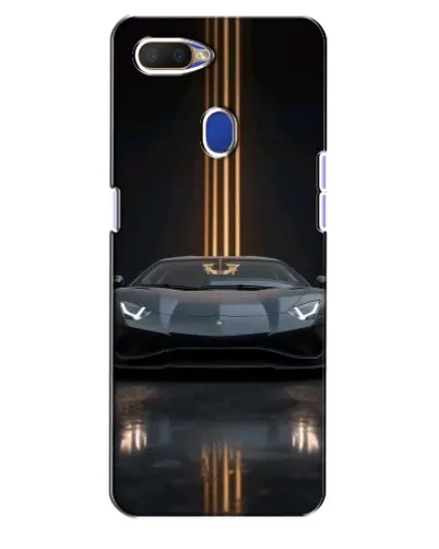 Чехол для OPPO A5s с картинкой «Lamborghini золотые линии»