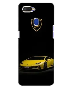 Чехол для OPPO A5s с картинкой «Lamborghini желтый акцент»