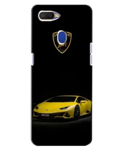 Чехол для OPPO A5s с картинкой «Lamborghini желтый акцент»