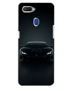 Чехол для OPPO A5s с картинкой «Черный Lamborghini Aventador»