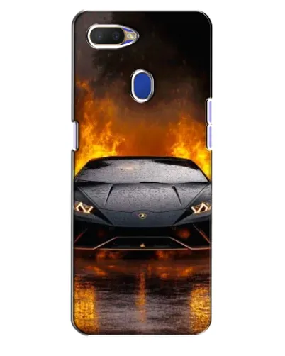 Чехол для OPPO A5s с картинкой «Lamborghini в огне»