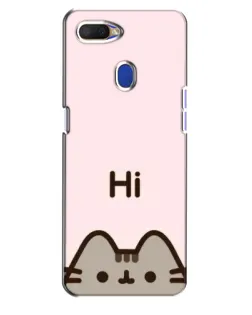 Чехол для OPPO A5s с картинкой «Пушин говорит Hi»
