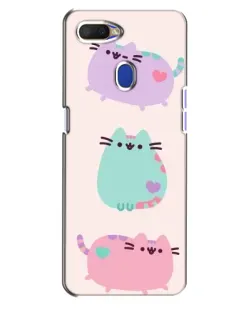 Чехол для OPPO A5s с картинкой «Pusheen трио»