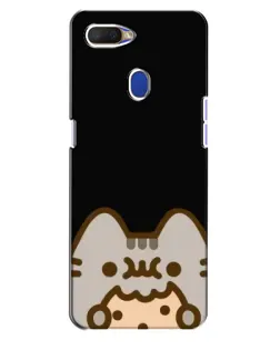 Чехол для OPPO A5s с картинкой «Пушин на черном»
