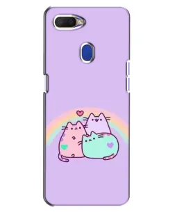 Чехол для OPPO A5s с картинкой «Радужные Пушины»