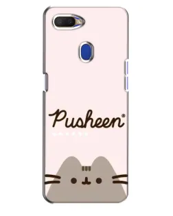Чехол для OPPO A5s с картинкой «Pusheen логотип»