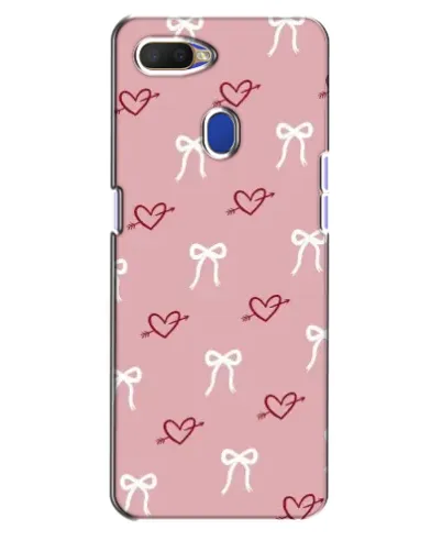 Чехол для OPPO A5s с картинкой «Сердца и банты»