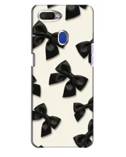Чехол для OPPO A5s с картинкой «Черные бантики»