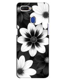 Чохол для OPPO A5s з картинкою «Монохромні айстри»