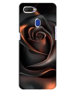 Чохол для OPPO A5s з картинкою «Шовкова чорна троянда»