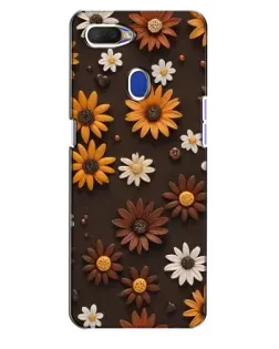 Чохол для OPPO A5s з картинкою «Візерунок з маленьких соняшників»