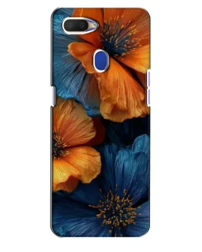 Чехол для OPPO A5s с картинкой «Яркая сине-оранжевая флора» Чехол для OPPO A5s с картинкой «Яркая сине-оранжевая флора»