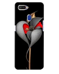 Чохол для OPPO A5s з картинкою «Срібна фантазійна квітка»