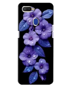 Чехол для OPPO A5s с картинкой «Фиолетовые цветы с росою» Чехол для OPPO A5s с картинкой «Фиолетовые цветы с росою»