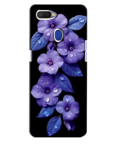 Чехол для OPPO A5s с картинкой «Фиолетовые цветы с росою» Чехол для OPPO A5s с картинкой «Фиолетовые цветы с росою»